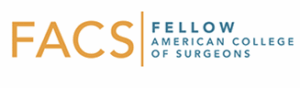 Fellow of the American College of Surgeons – FACS designation logo used by certified surgeons